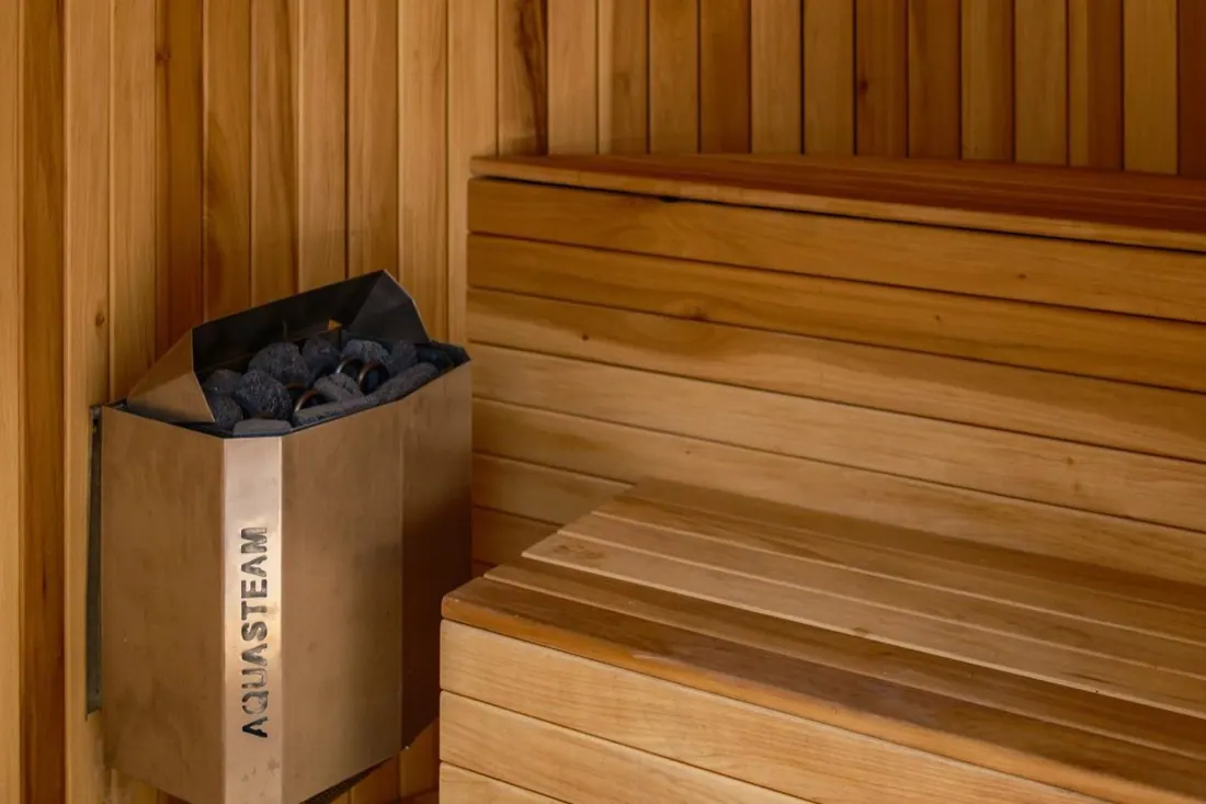 Sauna vacío, antes