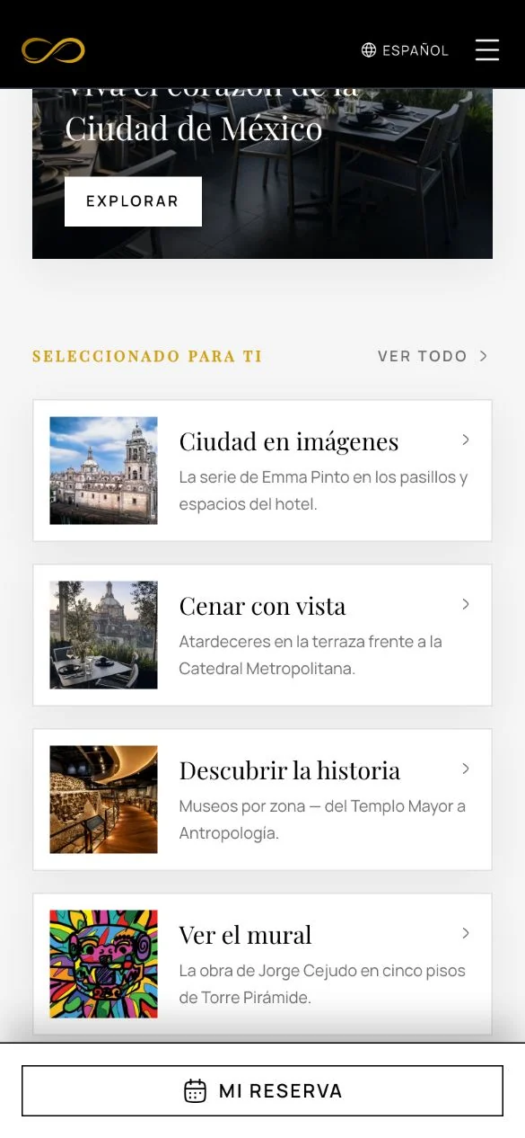Portal de Hotel Catedral: recomendaciones seleccionadas para el huésped