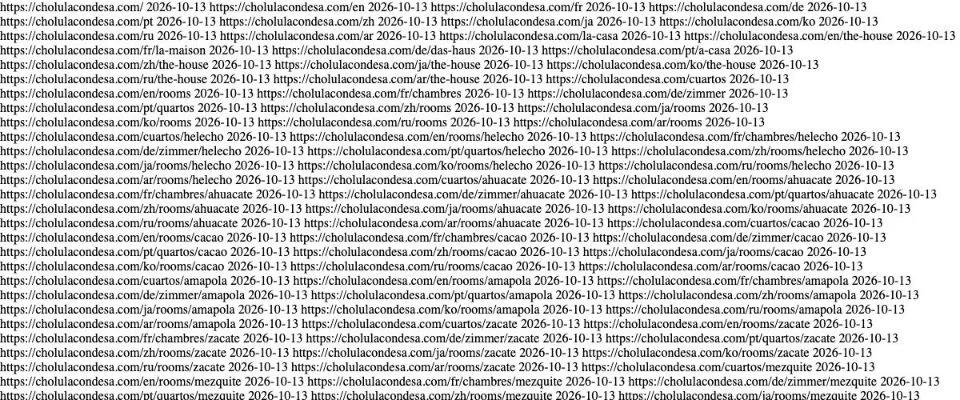Sitemap del sitio nuevo con URL de cada idioma